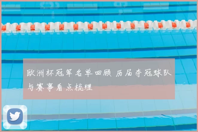 欧洲杯冠军名单回顾 历届夺冠球队与赛事看点梳理