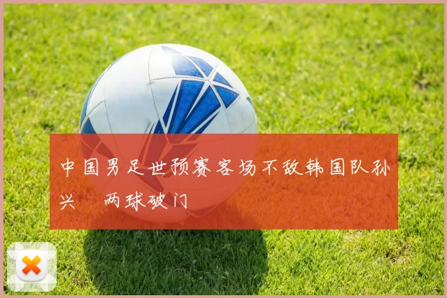 中国男足世预赛客场不敌韩国队孙兴慜两球破门
